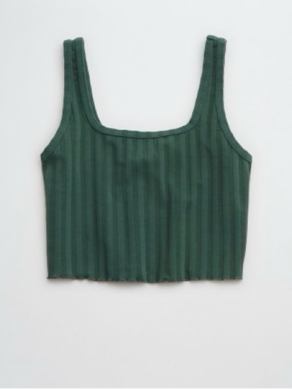 OFFLINE BY AERIE GREEN OG GROOVE CROP TOP